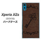 au エクスペリア XZs SOV35 高画質仕上げ 背面印刷 ハードケース【EK824  レザー風アンティークキー】