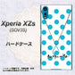 au エクスペリア XZs SOV35 高画質仕上げ 背面印刷 ハードケース【OE821 12月ターコイズ】