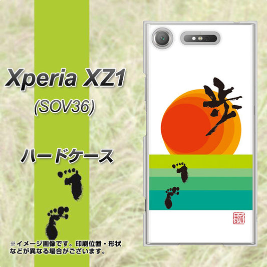 au エクスペリア XZ1 SOV36 高画質仕上げ 背面印刷 ハードケース【OE809 歩ム】