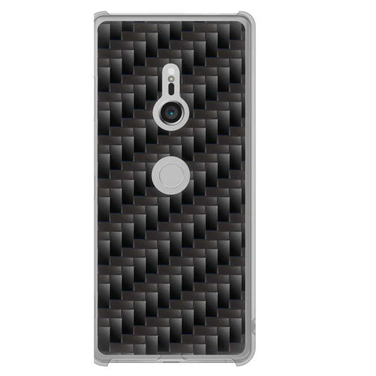 Xperia XZ3 SOV39 au 高画質仕上げ 背面印刷 ハードケース 【461 カーボン】