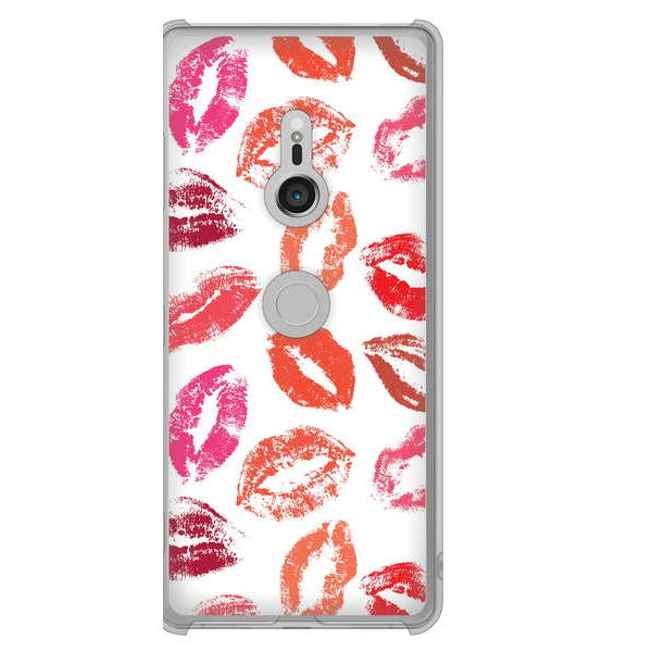Xperia XZ3 SOV39 au 高画質仕上げ 背面印刷 ハードケース 【734 キスkissキス】
