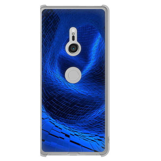 Xperia XZ3 SOV39 au 高画質仕上げ 背面印刷 ハードケース 【1302 ワープブルー】