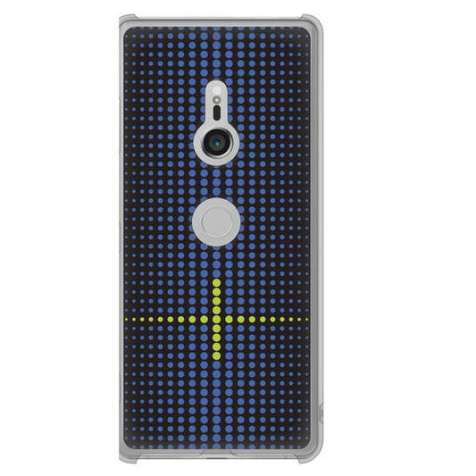 Xperia XZ3 SOV39 au 高画質仕上げ 背面印刷 ハードケース 【IB907 グラデーションドット】