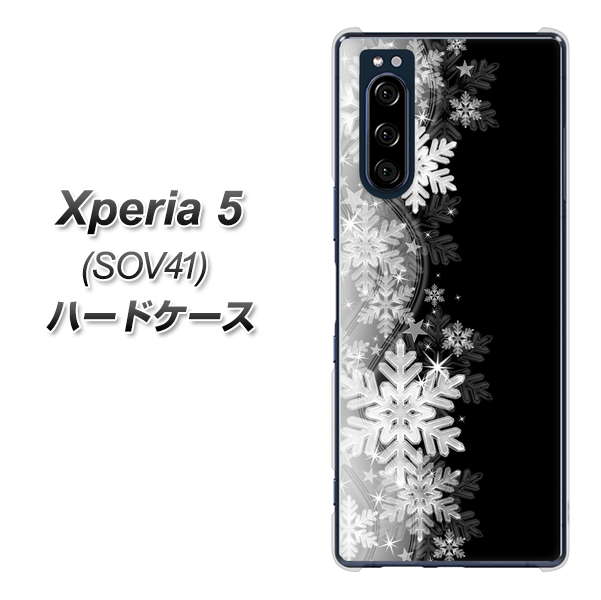 au エクスペリア5 SOV41 高画質仕上げ 背面印刷 ハードケース【603 白銀と闇】