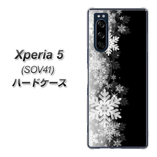 au エクスペリア5 SOV41 高画質仕上げ 背面印刷 ハードケース【603 白銀と闇】