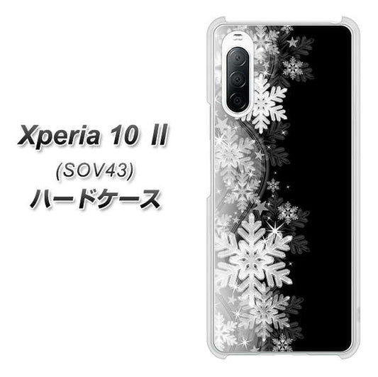 au エクスペリア10 II SOV43 高画質仕上げ 背面印刷 ハードケース【603 白銀と闇】