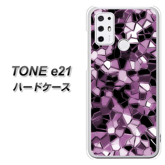 SIMフリー トーンモバイル TONE e21 高画質仕上げ 背面印刷 ハードケース【EK837 テクニカルミラーパープル】