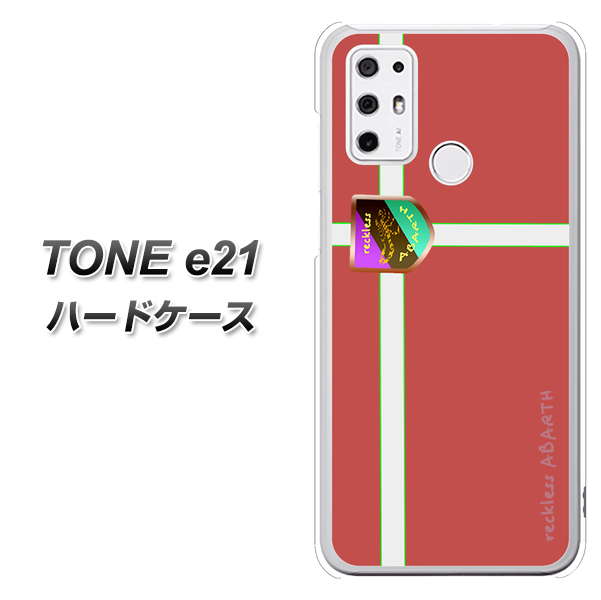 SIMフリー トーンモバイル TONE e21 高画質仕上げ 背面印刷 ハードケース【YC934 アバルト05】