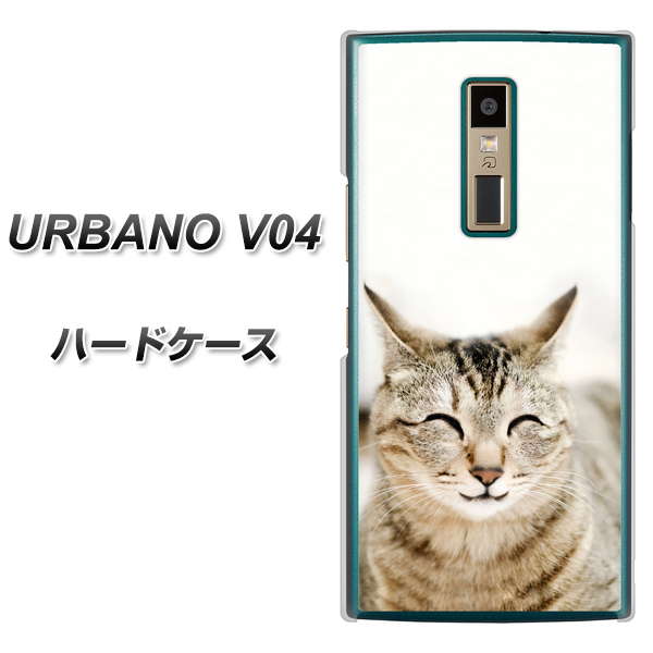 au アルバーノV04 高画質仕上げ 背面印刷 ハードケース【VA801 笑福ねこ】