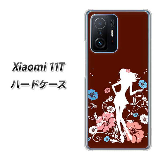 Xiaomi 11T 高画質仕上げ 背面印刷 ハードケース【110 ハイビスカスと少女】