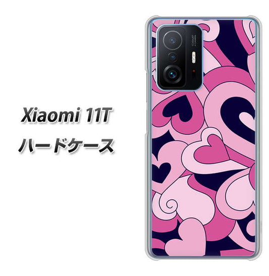 Xiaomi 11T 高画質仕上げ 背面印刷 ハードケース【223 ハートの調べ】