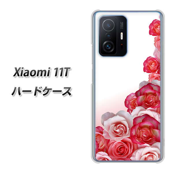 Xiaomi 11T 高画質仕上げ 背面印刷 ハードケース【299 薔薇の壁】