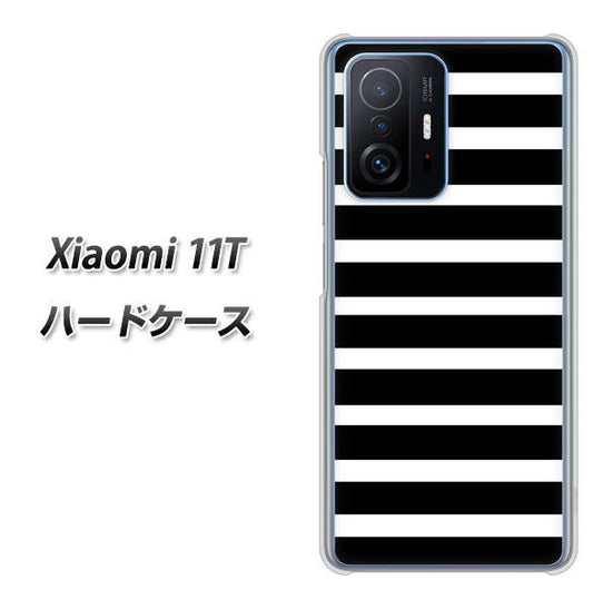 Xiaomi 11T 高画質仕上げ 背面印刷 ハードケース【330 サイドボーダーブラック】
