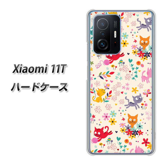 Xiaomi 11T 高画質仕上げ 背面印刷 ハードケース【693 ネコのあそび場】
