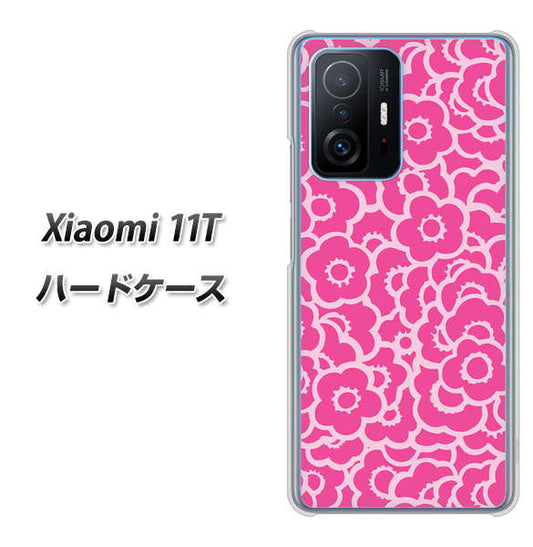 Xiaomi 11T 高画質仕上げ 背面印刷 ハードケース【716 ピンクフラワー】