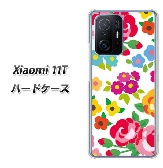 Xiaomi 11T 高画質仕上げ 背面印刷 ハードケース【776 5月のフラワーガーデン】