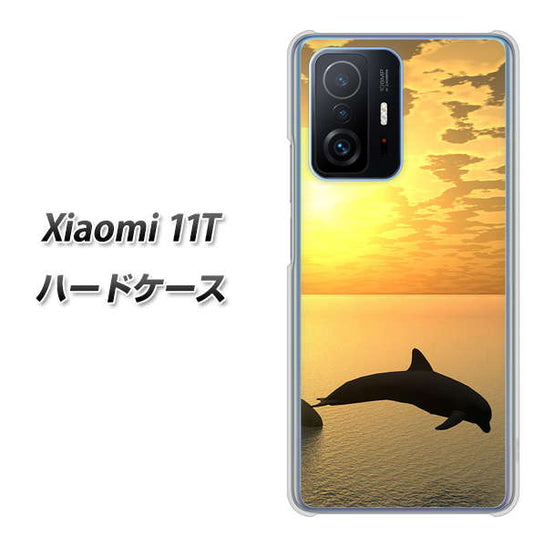 Xiaomi 11T 高画質仕上げ 背面印刷 ハードケース【VA845 夕暮れのドルフィン】