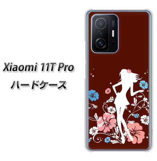 Xiaomi 11T Pro 高画質仕上げ 背面印刷 ハードケース【110 ハイビスカスと少女】