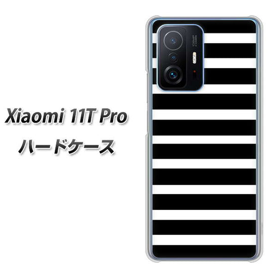 Xiaomi 11T Pro 高画質仕上げ 背面印刷 ハードケース【330 サイドボーダーブラック】