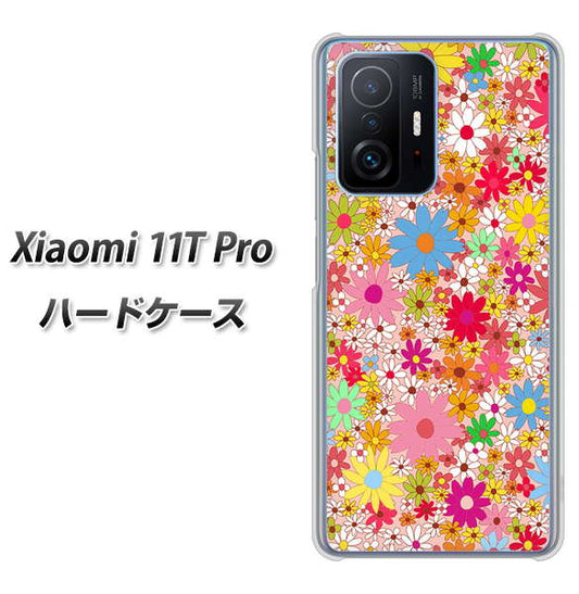 Xiaomi 11T Pro 高画質仕上げ 背面印刷 ハードケース【746 花畑A】