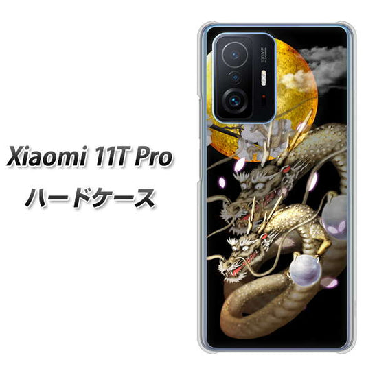 Xiaomi 11T Pro 高画質仕上げ 背面印刷 ハードケース【1003 月と龍】