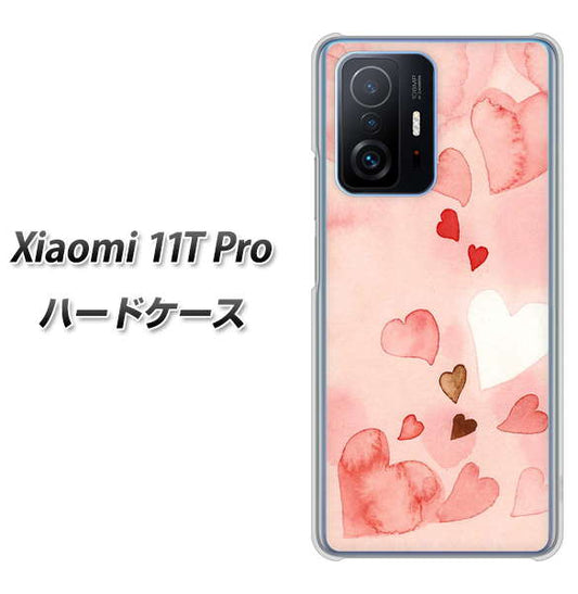 Xiaomi 11T Pro 高画質仕上げ 背面印刷 ハードケース【1125 ハートの和紙】