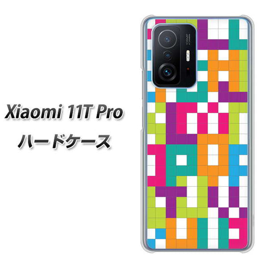 Xiaomi 11T Pro 高画質仕上げ 背面印刷 ハードケース【IB916 ブロックアルファベット】