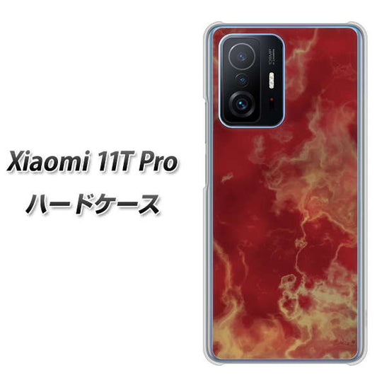 Xiaomi 11T Pro 高画質仕上げ 背面印刷 ハードケース【KM870 大理石RD】