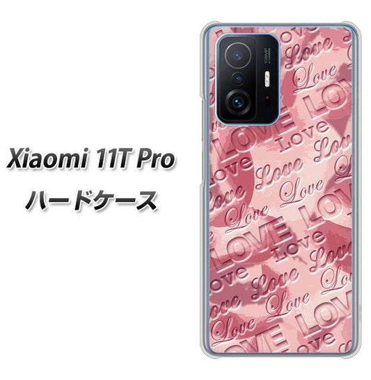 Xiaomi 11T Pro 高画質仕上げ 背面印刷 ハードケース【SC844 フラワーヴェルニLOVE（ローズヴェルール）】