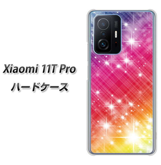 Xiaomi 11T Pro 高画質仕上げ 背面印刷 ハードケース【VA872 レインボーフレーム】