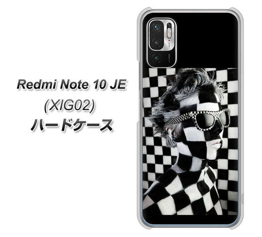 Redmi Note 10 JE XIG02 au 高画質仕上げ 背面印刷 ハードケース【357 bk&wh】