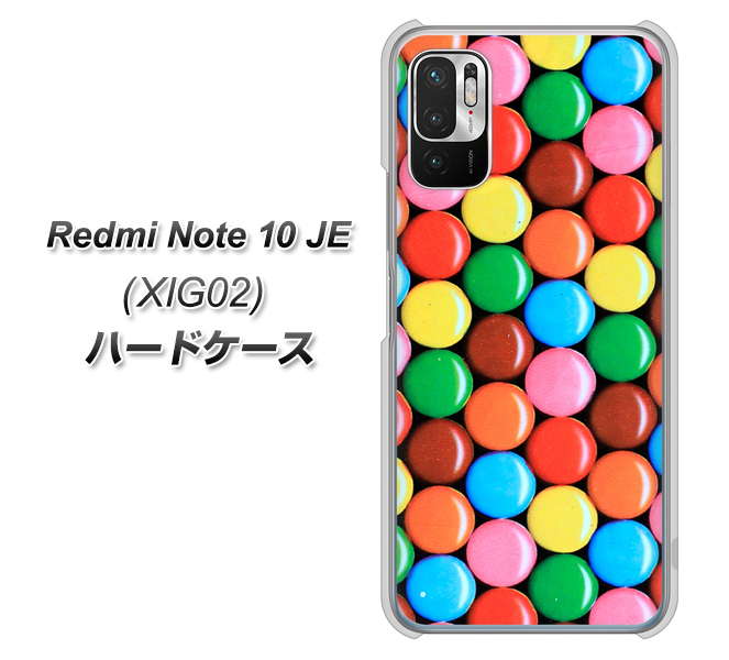 Redmi Note 10 JE XIG02 au 高画質仕上げ 背面印刷 ハードケース【448 マーブルチョコ】