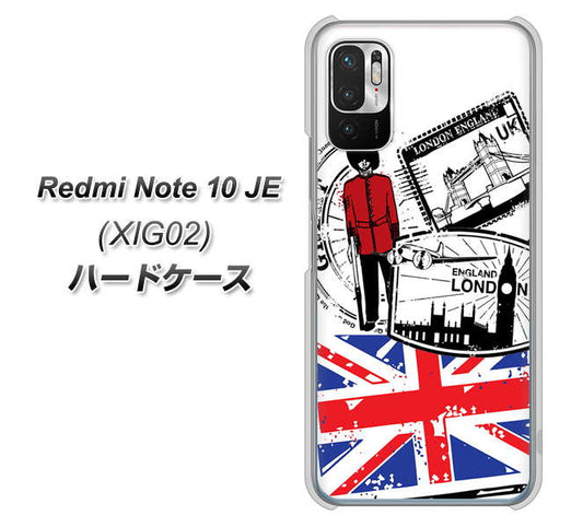 Redmi Note 10 JE XIG02 au 高画質仕上げ 背面印刷 ハードケース【574 ＬＯＮＤＯＮ】