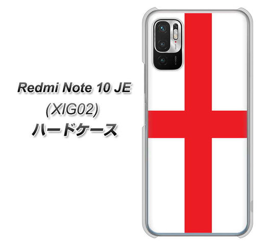 Redmi Note 10 JE XIG02 au 高画質仕上げ 背面印刷 ハードケース【677 イングランド】