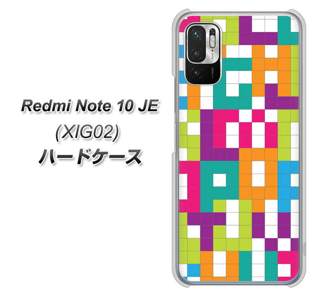 Redmi Note 10 JE XIG02 au 高画質仕上げ 背面印刷 ハードケース【IB916 ブロックアルファベット】