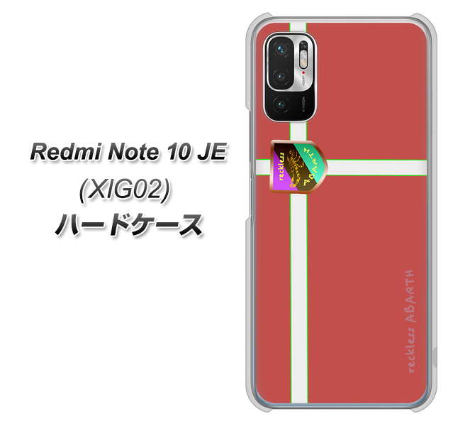 Redmi Note 10 JE XIG02 au 高画質仕上げ 背面印刷 ハードケース【YC934 アバルト05】
