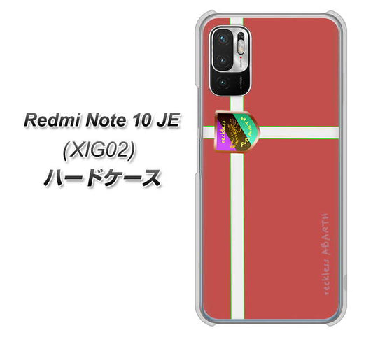 Redmi Note 10 JE XIG02 au 高画質仕上げ 背面印刷 ハードケース【YC934 アバルト05】