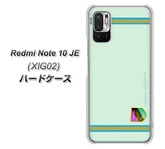 Redmi Note 10 JE XIG02 au 高画質仕上げ 背面印刷 ハードケース【YC938 アバルト09】