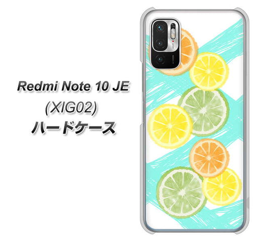 Redmi Note 10 JE XIG02 au 高画質仕上げ 背面印刷 ハードケース【YJ183 オレンジライム】