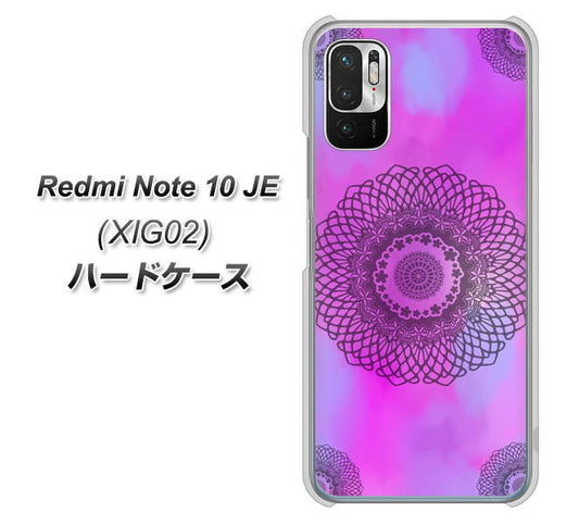 Redmi Note 10 JE XIG02 au 高画質仕上げ 背面印刷 ハードケース【YJ344 レース】