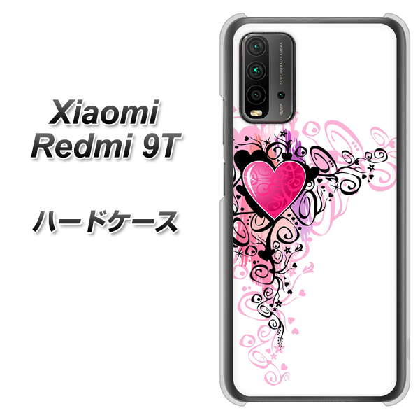 SIMフリー Xiaomi（シャオミ）Redmi 9T 高画質仕上げ 背面印刷 ハードケース【007 スタイリッシュハート】