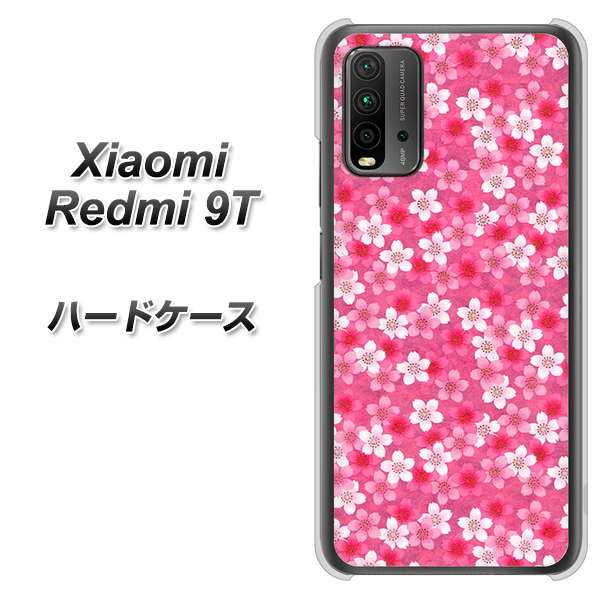 SIMフリー Xiaomi（シャオミ）Redmi 9T 高画質仕上げ 背面印刷 ハードケース【065 さくら】
