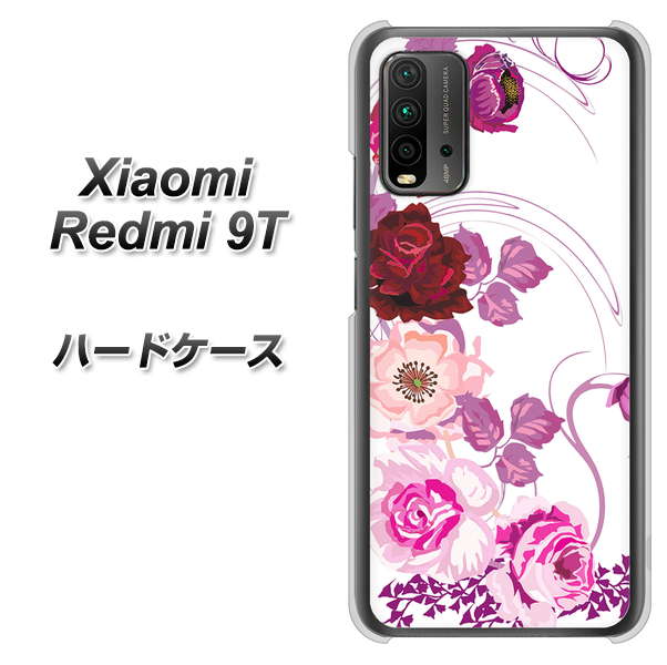 SIMフリー Xiaomi（シャオミ）Redmi 9T 高画質仕上げ 背面印刷 ハードケース【116 ６月のバラ】