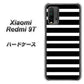 SIMフリー Xiaomi（シャオミ）Redmi 9T 高画質仕上げ 背面印刷 ハードケース【330 サイドボーダーブラック】