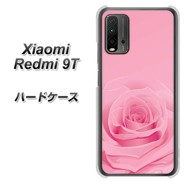 SIMフリー Xiaomi（シャオミ）Redmi 9T 高画質仕上げ 背面印刷 ハードケース【401 ピンクのバラ】