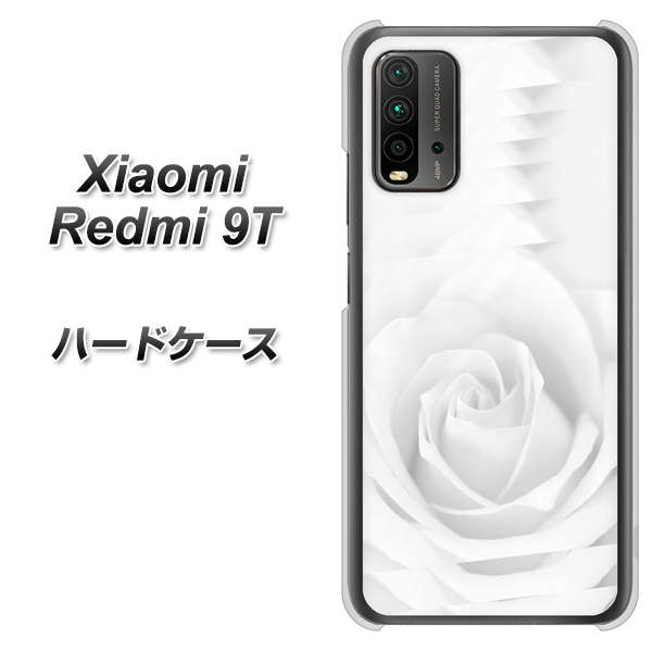 SIMフリー Xiaomi（シャオミ）Redmi 9T 高画質仕上げ 背面印刷 ハードケース【402 ホワイトＲｏｓｅ】