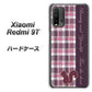 SIMフリー Xiaomi（シャオミ）Redmi 9T 高画質仕上げ 背面印刷 ハードケース【519 チェック柄にリス】