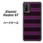 SIMフリー Xiaomi（シャオミ）Redmi 9T 高画質仕上げ 背面印刷 ハードケース【533 極太ボーダーPR&NV】