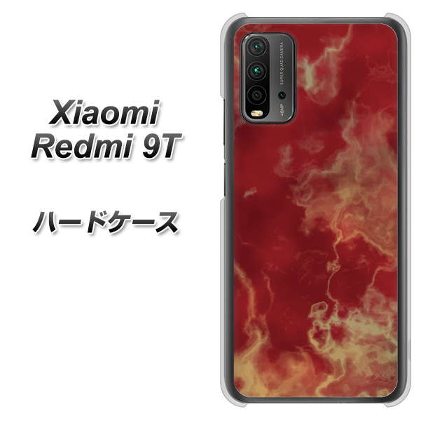 SIMフリー Xiaomi（シャオミ）Redmi 9T 高画質仕上げ 背面印刷 ハードケース【KM870 大理石RD】