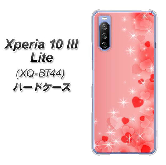 SIMフリー エクスペリア10 III Lite XQ-BT44 高画質仕上げ 背面印刷 ハードケース【003 ハート色の夢】